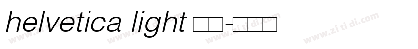 helvetica light 亮体字体转换